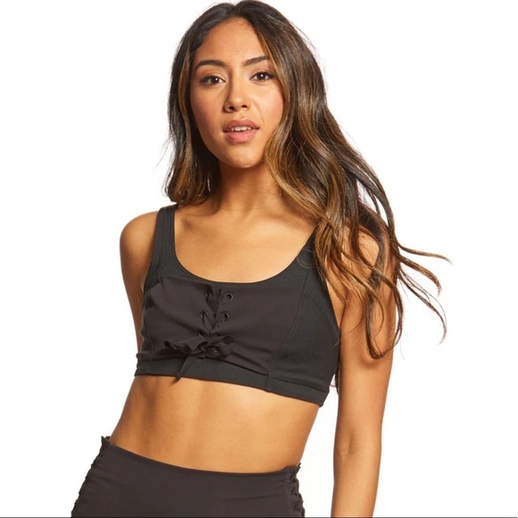 Free People Movement Before You Go Lace Up Bra - Picture 2 of 13